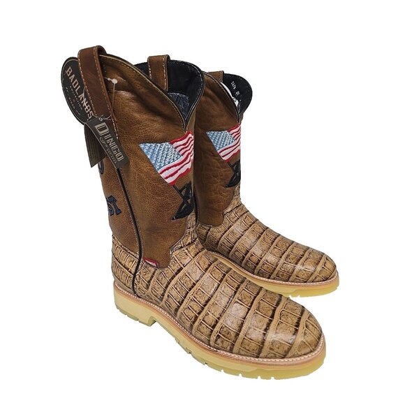 dingo Other - Dingo Men's DI 607  Patriot Leather Crocodile Print Cowboy Western Boot Tan 10D